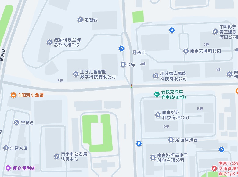 南京研发总部位置地图：软件谷智慧城市软件产业基地 D 栋