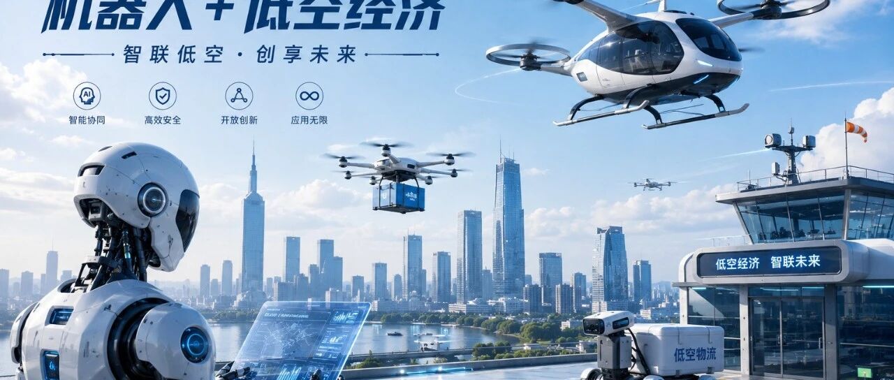 机器人与低空经济概念图