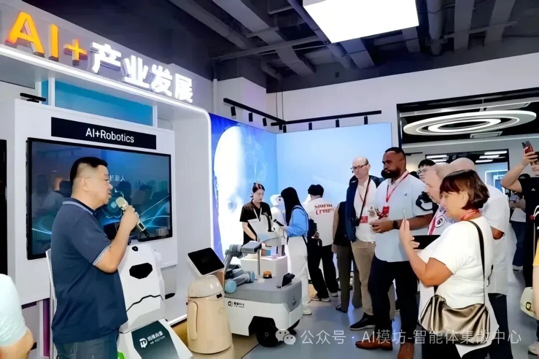 国际嘉宾参观四维向量展区